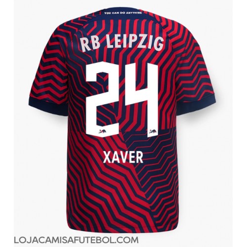 Camisa de Futebol RB Leipzig Xaver Schlager #24 Equipamento Secundário 2023-24 Manga Curta